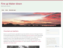 Tablet Screenshot of fireupwaterdown.com